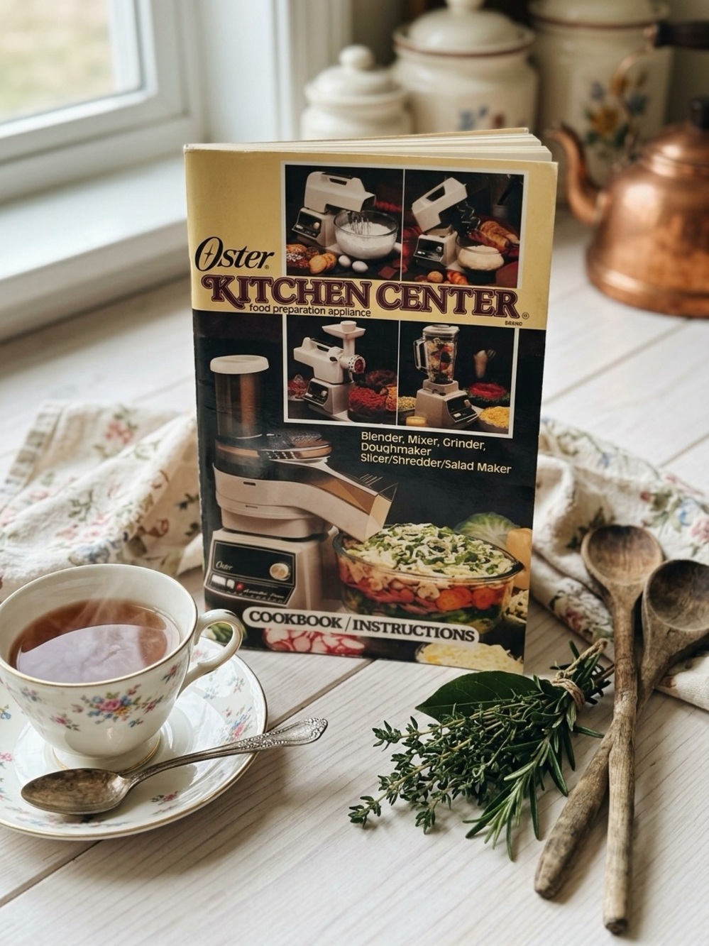 Oster Kitchen Center Manual Cookbook Vintage 1985